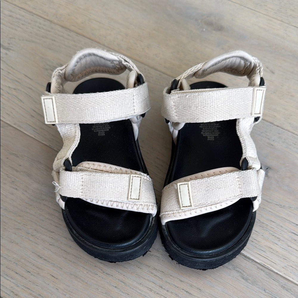 Gap Kids Sandals with Adjustable Straps - Black and Cream